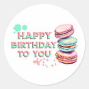 Recherche de macaron rose autocollants Anniversaire