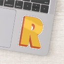 Suche nach der buchstabe r aufkleber Monogramm