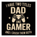 Recherche de joueur de jeu posters Drôle