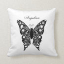 Recherche de papillon noir et blanc coussins Pour elle
