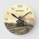 Recherche de train locomotive horloges Vintage