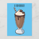 Recherche de milkshake cartes postales Chocolat