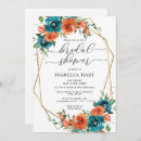 Recherche de burnt orange bridal shower invitations Fleurs