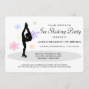 Recherche de de patinage artistique invitations Flocons de neige