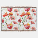Suche nach mohnblumen decken Aquarell