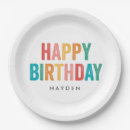 Recherche de rainbow birthday assiettes Moderne