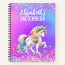 Recherche de licorne rose carnets Girly