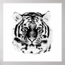 Suche nach schwarz weißer tiger poster Portrait