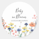 Recherche de baby shower autocollants Fleurs