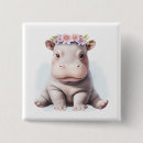 Recherche de hippopotame badges Bébé
