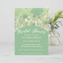 Recherche de foliage bridal shower invitations Vert