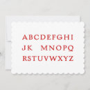 Recherche de alphabets vœux cartes Rouge