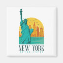 Recherche de grande pomme magnets Skyline new york