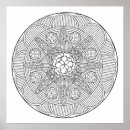 Recherche de motif mandala posters Fleurs