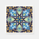 Recherche de motif oriental serviettes Bleu