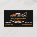 Suche nach bagger visitenkarten Backhoe
