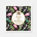 Recherche de floral tropical serviettes Flamant rose