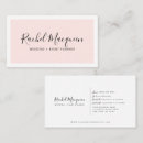 Recherche de rose et blanc cartes visite Customer