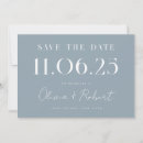 Recherche de dusty blue wedding save the dates Pour elle