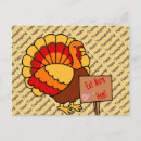 Recherche de dinde thanksgiving cartes postales Volaille