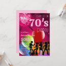 Recherche de des années 70 invitations Fête d'anniversaire