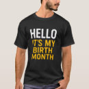 Suche nach geburtsmonat tshirts Geburtstag