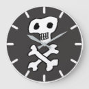 Suche nach skull wanduhren Black and white