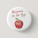 Recherche de pomme rouge badges Aquarelle