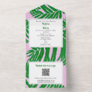Recherche de une une plage mariage invitations Feuilles de palmier