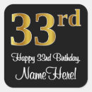 Recherche de 33 autocollants 33e anniversaire