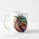 Recherche de dessins de dragon tasses Coloré