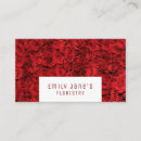 Recherche de arrière plan rouge cartes visite Fleurs