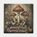 Recherche de champignons rouges magnets Cottagecore