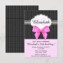 Recherche de de polkadot anniversaire invitations Girly