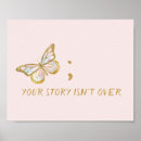 Recherche de suicide prevention posters Semicolon