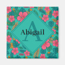Recherche de motif tropical magnets Monogramme