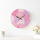 Suche nach rosa dahlien poster wanduhren Boho