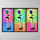 Recherche de vase bleu posters Rouge