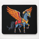 Recherche de cheval avec des ailes tapis souris Conte de fées