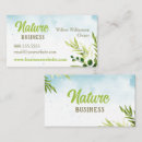 Recherche de nature cartes visite Bio