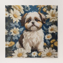 Recherche de chien blanc puzzles Chiot
