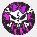 Recherche de crâne rose autocollants Emo
