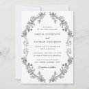 Recherche de vintage noir et blanc invitations Classique