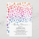 Recherche de gouttes de pluie invitations Bleu