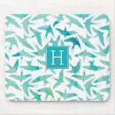 Recherche de motif turquoise tapis souris Oiseaux