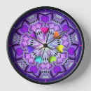 Recherche de mandala arc en ciel horloges Coloré