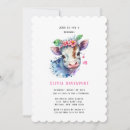 Recherche de cow cartes baby shower fille invitations Baby girl