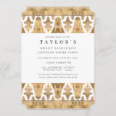 Recherche de partie égyptienne de invitations Doré