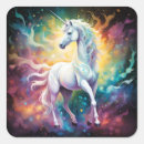Recherche de licorne blanche autocollants Imaginaire