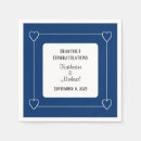 Recherche de bleu marine blanc serviettes Classique